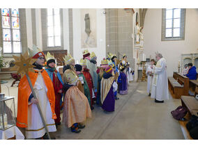 Aussendung der Sternsinger in Naumburg (© Karl-Franz Thiede)